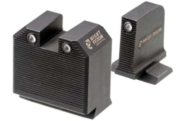 Image of Night Fision Optics Ready Stealth Smith &amp; Wesson Night Sight Set, S&amp;W M&amp;P w/ DPP/509t/Acro, Black Front Ring, SAW-205-464-560-ZGZG