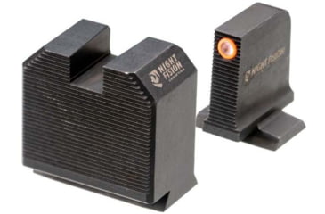 Image of Night Fision Optics Ready Stealth Smith &amp; Wesson Night Sight Set, S&amp;W M&amp;P w/ DPP/509t/Acro, Orange Front Ring, Blank Rear Sight, SAW-205-464-560-OGZX