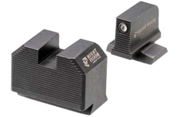 Image of Night Fision Optics Ready Stealth Smith &amp; Wesson Night Sight Set, S&amp;W M&amp;P w/ RMR/507c/SRO, Black Front Ring, Blank Rear Sight, SAW-205-311-402-ZGZX
