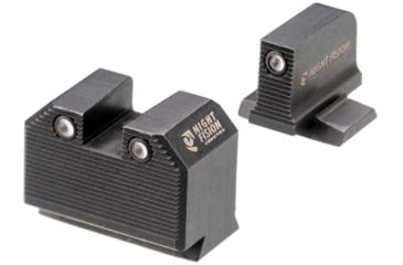 Image of Night Fision Optics Ready Stealth Smith &amp; Wesson Night Sight Set, S&amp;W M&amp;P w/ RMR/507c/SRO, Black Front Ring, SAW-205-311-402-ZGZG