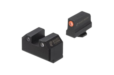 Image of Night Fision Optics Ready Stealth Night Sight Set, Glock 17/19/34 w/ RMR/507c/508t, Orange Front, Black, GLK-001-290-313-OGZG