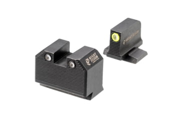 Image of Night Fision Optics Ready Stealth Night Sight Set, S&amp;W M&amp;P w/ RMR/507c/SRO, Yellow Front, Black, SAW-205-311-402-YGZG