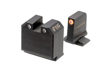 Image of Night Fision Optics Ready Stealth Smith &amp; Wesson Night Sight Set, S&amp;W M&amp;P w/ DPP/509t/Acro, Orange Front Ring, SAW-205-464-560-OGZG