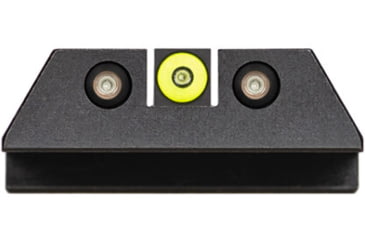 Image of Night Fision Perfect Dot Accur8 Front Night Sights w/ Square Notch Rear for CZ-USA, Yellow Front w/ Green Tritium - Black Rear w/ Gree, fits P-10C, CZU-077-015-YGZG