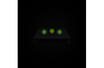 Image of Night Fision Perfect Dot Accur8 Front Night Sights w/ Square Notch Rear for CZ-USA, Yellow Front w/ Green Tritium - Black Rear w/ Gree, fits P-10C, CZU-077-015-YGZG