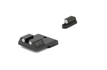Image of Night Fision Perfect Dot Front Night Sights w/ Square Notch Rear for CZ-USA, White Front w/ Green Tritium - White Rear w/ Green, fits P-10 C, CZU-077-003-WGWG