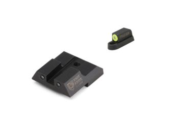 Image of Night Fision Perfect Dot Front Night Sights w/ Square Notch Rear for CZ-USA, Yellow Front w/ Green Tritium - Black Rear w/ Gree, fits P-07 &amp; P-09, CZU-076-003-YGZG