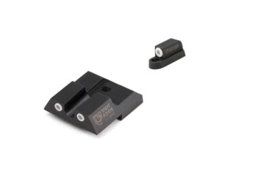 Image of Night Fision Perfect Dot Front Night Sights w/ U Notch Rear for CZ-USA, White Front w/ Green Tritium - White Rear w/ Green, fits P-07 &amp; P-09, CZU-076-007-WGWG