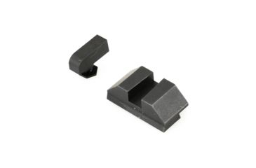 Image of Night Fision Perfect Dot Night Sight Set w/Front, Square Rear, White Front w/Green Tritium, Black Rear w/Green Tr, Fits Glock 20/21/29/30/36/40/41, GLK-002-003-WGZG