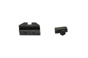 Image of Night Fision Perfect Dot Night Sight Set w/Front, Square Rear, White Front w/Green Tritium, Black Rear w/Green Tr, Fits Glock 20/21/29/30/36/40/41, GLK-002-003-WGZG