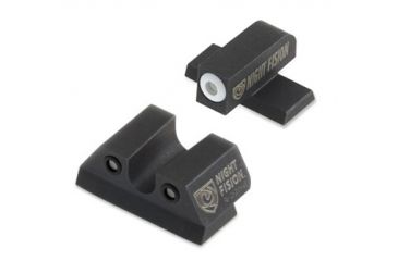 Image of Night Fision Perfect Dot Night Sight Set w/Front, U Rear, White Front w/Green Tritium, Black Rear w/Green Tr, Fits Sig Sauer 9mm &amp; .357 P-Series Pistols with #8, SIG-177-007-WGZG