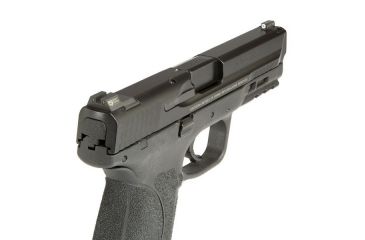 Image of Night Fision Perfect Dot Night Sight Set w/Front, Square Rear, White Front w/Green Tritium, Black Rear w/Green Tr, Fits Smith &amp; Wesson M&amp;P/M&amp;P M2.0/SD9 VE/SD40 VE Mo, SAW-201-003-WGZG