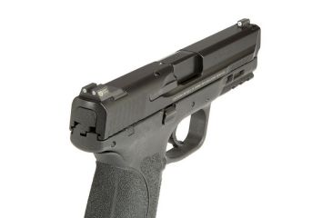 Image of Night Fision Perfect Dot Night Sight Set w/Front, Square Rear, White Front w/Green Tritium, White Rear w/Green Tr, Fits Smith &amp; Wesson M&amp;P/M&amp;P M2.0/SD9 VE/SD40 VE Mo, SAW-201-003-WGWG