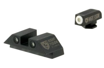 Image of Night Fision Perfect Dot Night Sight Set w/Front, Square Rear, White w/Green Tritium, Glock 17/17L/19/22-28/31-35/37-39, GLK-001-003-WGWG