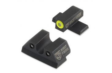 Image of Night Fision Perfect Dot Night Sight Set w/Front, U Rear, Yellow Front w/Green Tritium, Black Rear w/Green T, Fits Sig Sauer 9mm &amp; .357 P-Series Pistols with #8, SIG-177-007-YGZG