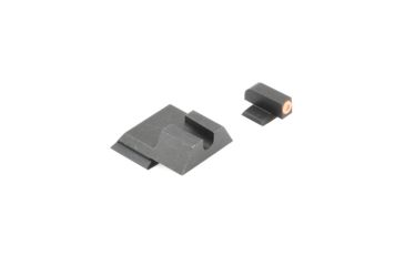 Image of Night Fision Perfect Dot Night Sight Set w/Front, U Rear, Orange Front w/Green Tritium, Blank Rear, Fits Smith &amp; Wesson M&amp;P SHIELD .40/.45/9mm Models, SAW-202-014-OGZX