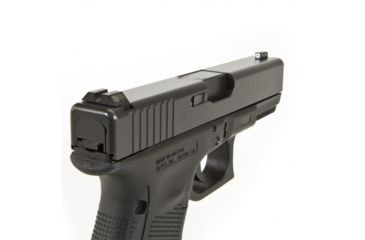 Image of Night Fision Perfect Dot Night Sight Set w/Front, U Rear, White Front w/Green Tritium, Blank Rear, Fits Glock 42/43, GLK-003-014-WGZX