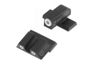 Image of Night Fision Perfect Dot Night Sight Set w/Front, U Rear, White Front w/Green Tritium, White Rear w/Green Tr, Fits Springfield XD-S &amp; XD-E, SPR-228-007-WGWG