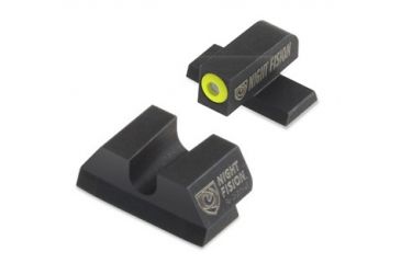Image of Night Fision Perfect Dot Night Sight Set w/Front, U Rear, Yellow Front w/Green Tritium, Blank Rear, Fits Sig Sauer 9mm &amp; .357 P-Series Pistols with #8, SIG-177-014-YGZX