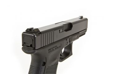 Image of Night Fision Perfect Dot Night Sight Set w/White Front, Square Black Rear, w/Green Tritium, Glock 42/43, GLK-003-003-WGZG