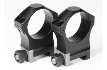 Image of NightForce XTRM Ring Set, 1.50 Extreme, 34mm, Ultralite, 4 Bolt, Black, 1.5, Full-Full-Size, A227