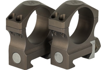 Image of NightForce XTRM Ultralite Riflescope Rings Set, 30mm Tube, 1.0in Medium, 4 Screw, Dark Earth, A677