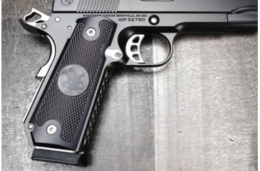 Image of Nighthawk Custom Alumagrips, Standard, Govt. Bobtail, w/ Nighthawk Logo, Contoured Carry Cut, G123