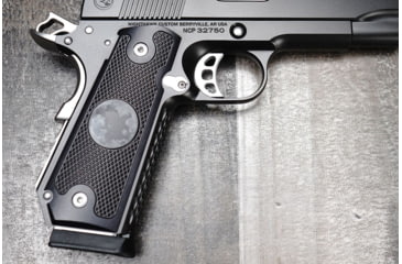 Image of Nighthawk Custom Alumagrips, Thin, Gov. Bobtail, w/ Nighthawk Logo, Contoured Carry Cut, G122