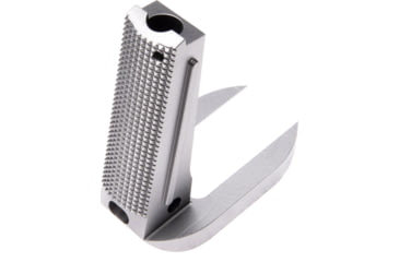 Image of Nighthawk Custom Mainspring Housing and Magwell, One Piece, Gov., 20 LPI Checkering, with Lanyard Loop, Fully Machined, Stainless, SP0254