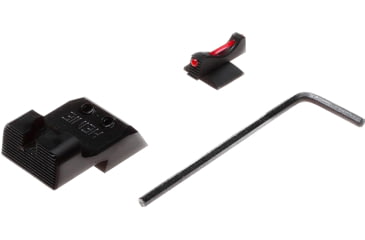 Image of Nighthawk Custom Sight Kit Fiber Optic .180, Heinie Ledge Black Rear Sight, Novak Cut, SKI01703