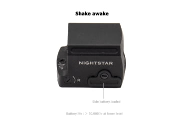 Image of NightStar PT17G Reflex Red Dot Sight, 1x17mm, 0.86x0.67in, Black, PT17G