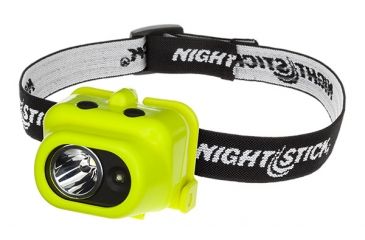 Image of Nightstick Intrinsically Safe Multi-Function Dual-Light 3AAA Headlamp w/Elastic Strap, 160 Lumens, Green XPP-5454G