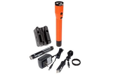 Image of Nightstick Xtreme Lumens Duty Size Dual-Light Rechargeable 650 Lumen Polymer LED Flashlight w/Tail Cap Magnet, AC Charger, DC Charger, Battery, Red NSR-9920XL