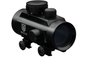 Image of Nikko Stirling Reflex Red Dot Sight w/5/8 Mounts, 1x30mm, 4 MOA Dot Reticle, Matte Black, NRD30IM