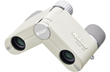 Image of Nikon CF 4x10mm Roof Prism Binoculars, Ivory White, 16841