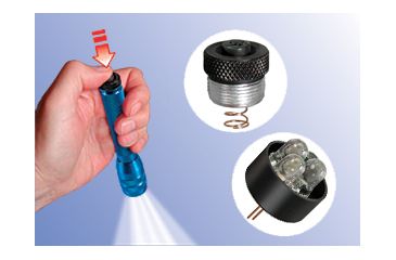 Image of Nite Ize LUC-07 LED Combo Upgrade Kit w/ Tail Cap Switch for AA Mini Maglite Flashlights