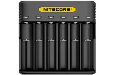 Image of Nitecore Battery Charger, IMR/ Li-ion, 6 Channels, 2000 mA Max Charge Current, Black, Q6