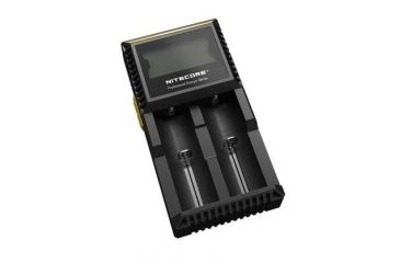 Image of Nitecore Digicharger Universal Battery Charger, 2-Slot, Black, 6952506490912
