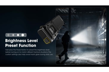 Image of Nitecore EDC23 Lithium Ion 2500 Lumens Ultra-Slim LED Flashlight, Black, EDC23