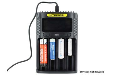 Image of Nitecore Intelligent USB Superb Battery Charger, IMR/Li-ion/LiFePO4/NI-Cd/Ni-MH, Quad Channel, 4000 mA max Charge Current, Black, UMS4