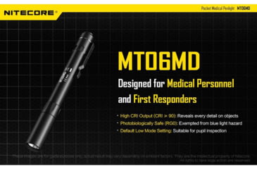 Image of Nitecore MT06MD 180 Lumen LED Penlight, Black, 6952506403189