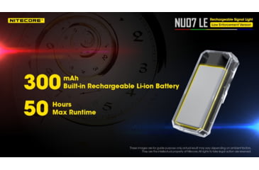 Image of Nitecore NU07 LE 5-Color Rechargeable Signal Light for Helmet or Molle, Black, 6952506406456