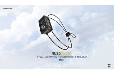 Image of Nitecore NU20 Classic 360 Lumen USB-C Lightweight Outdoor Headlamp, Black, NU20C