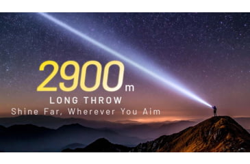 Image of Nitecore P40 3171 Yards Ultra Long Throwing USB-C Rechargeable 2000 Lumens LED Flashlight