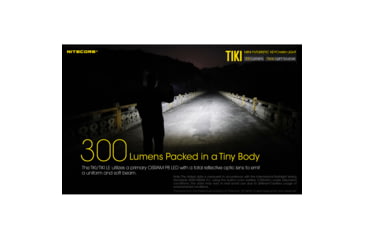 Image of Nitecore TIKI 300 Lumen Rechargeable Keychain Flashlight, Transparent, 6952506405671