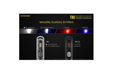 Image of Nitecore TIKI 300 Lumen Rechargeable Keychain Flashlight, Transparent, 6952506405671