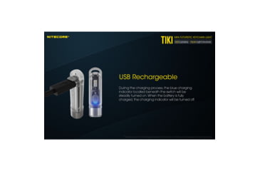 Image of Nitecore TIKI 300 Lumen Rechargeable Keychain Flashlight, Transparent, 6952506405671