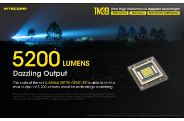 Image of Nitecore TM39 5200 Lumen 1640 Yard Long Throw Flashlight, Black, 6952506405893