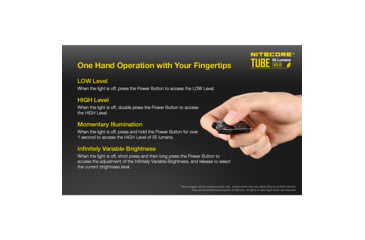 Image of Nitecore TUBE v2.0 55 Lumen USB Rechargeable Keychain Flashlight, Azure, 6952506405428