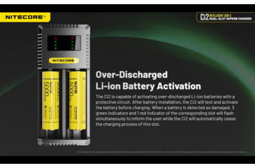 Image of Nitecore Universal Battery Charger, Ci2, Dual-Slot, Black, 6952506495351
